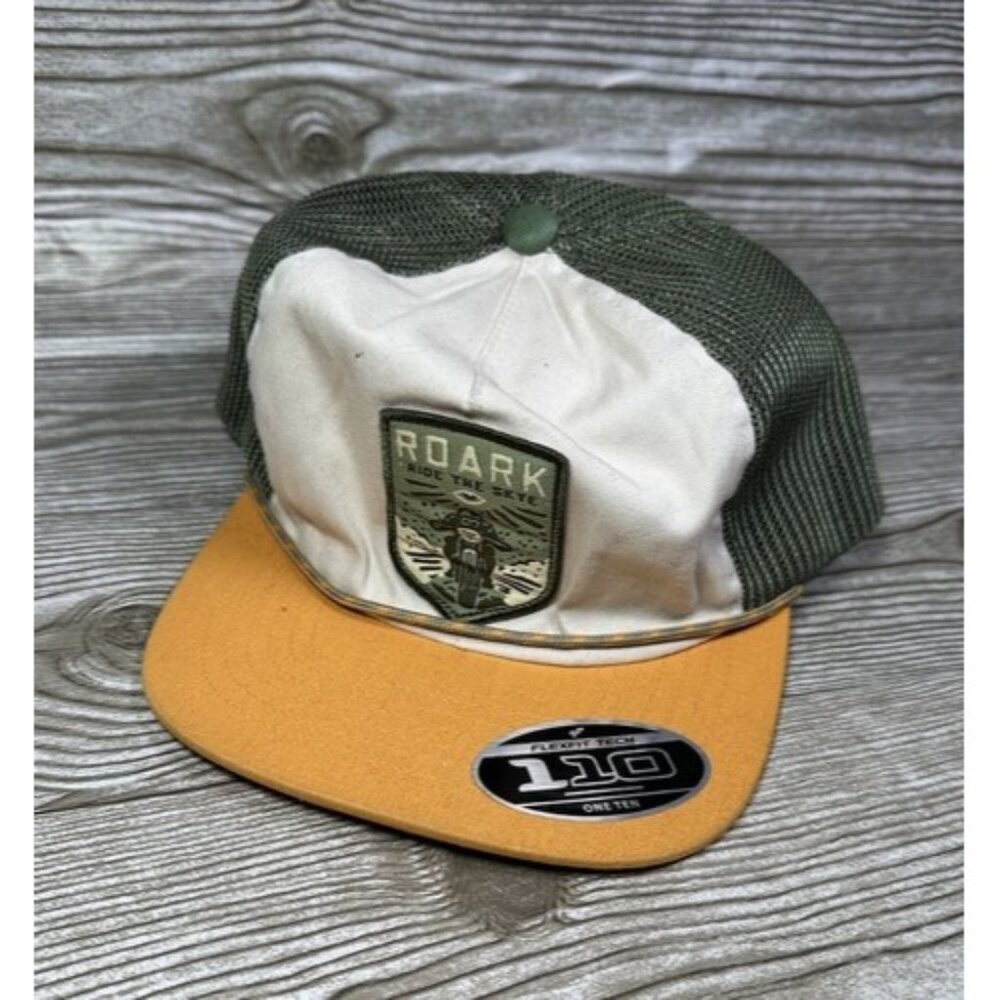 Roark Ride The Skye Motorcycle Patch Flex Fit Adjustable SnapBack Rope Hat Cap